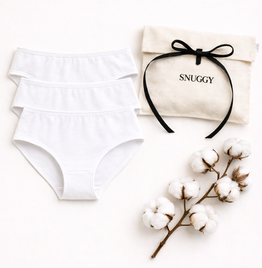 TRZYPAK FIGI KLASYCZNE BAWEŁNIANE - BIAŁE